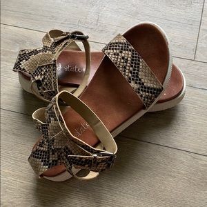 snakeskin sandals